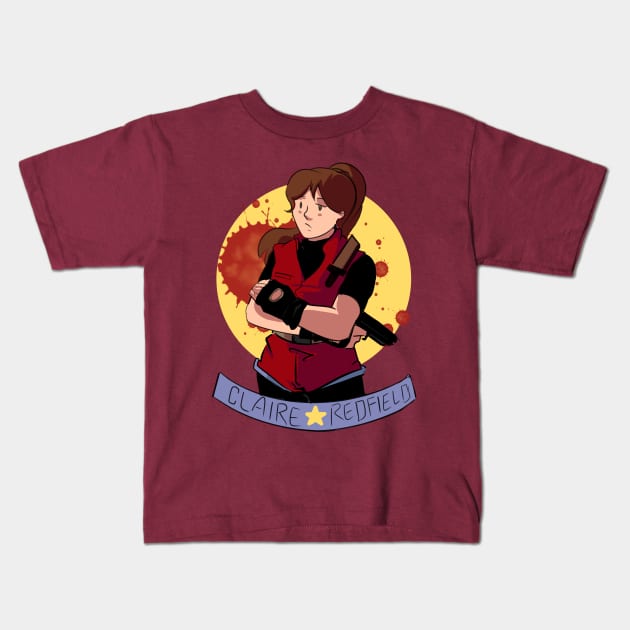 claire redfield Kids T-Shirt by inkpocket